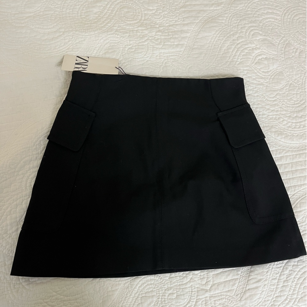 Zara black mini skirt - brand new with tags